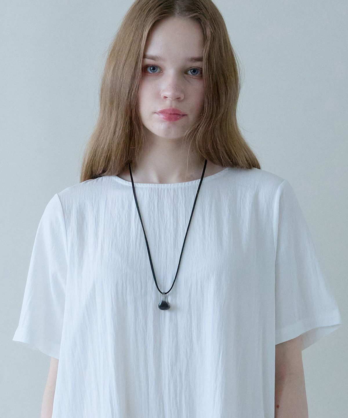 힐리오트(HEALIOTE) RING PENDANT NECKLACE_BLACK