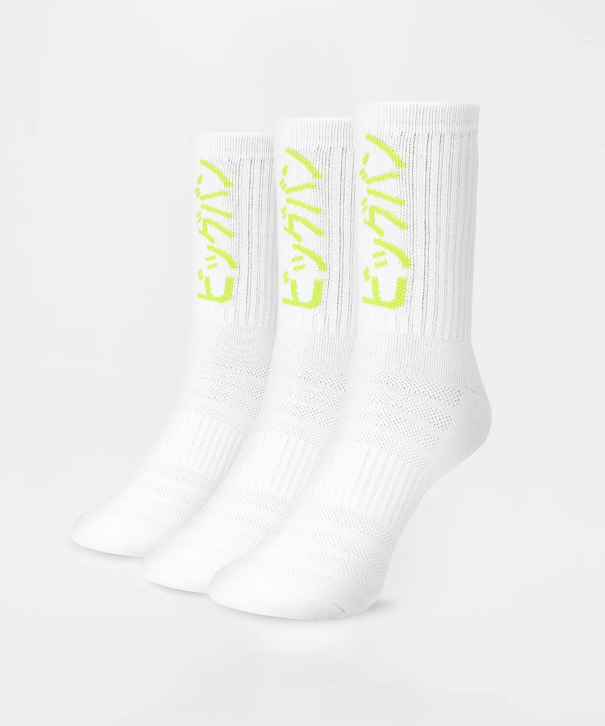 복스로(BOXRAW) 나카타니 x 복스로 크루 삭스 (3켤레) JUNTO-CNS [화이트]