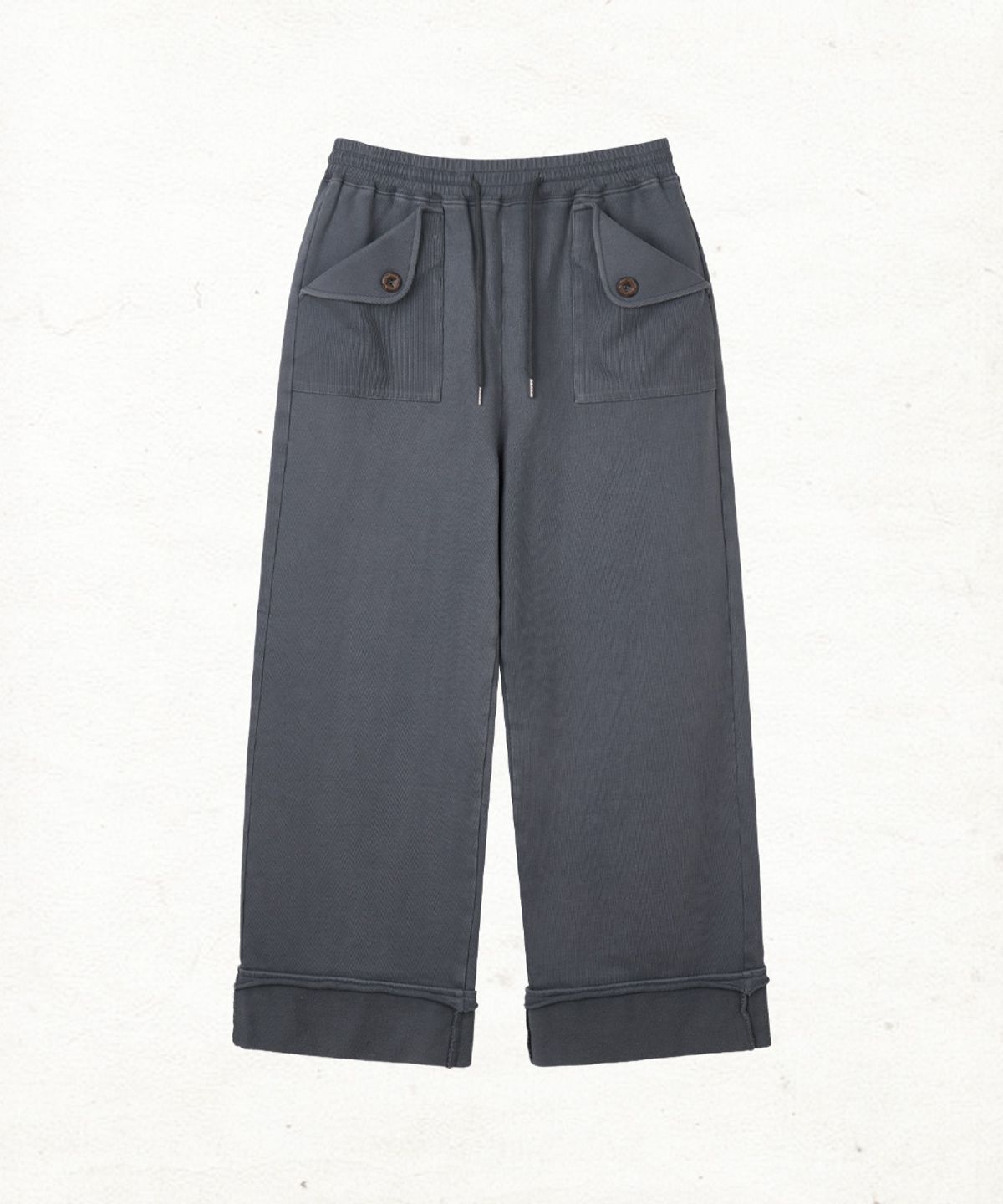 단델(DANDEL) DD rib pocket easy sweat pants (PURPLE GREY)