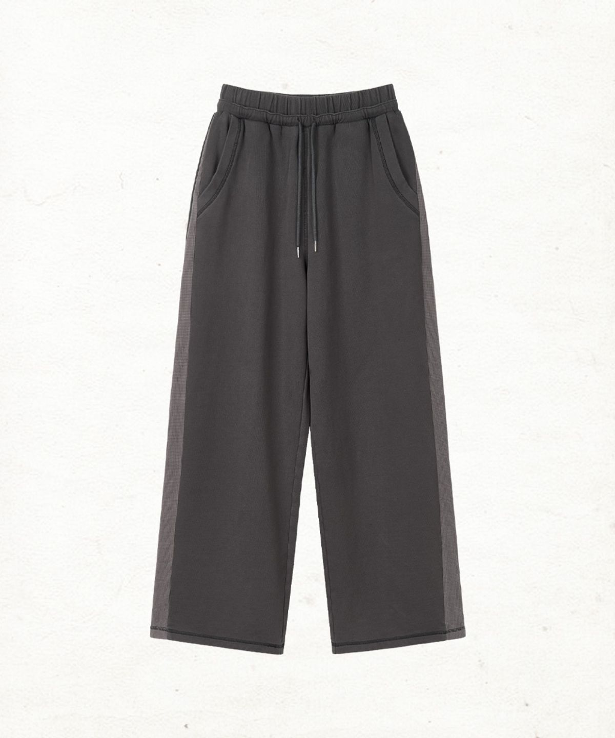 단델(DANDEL) DD waffle track sweat pants (CHARCOAL)