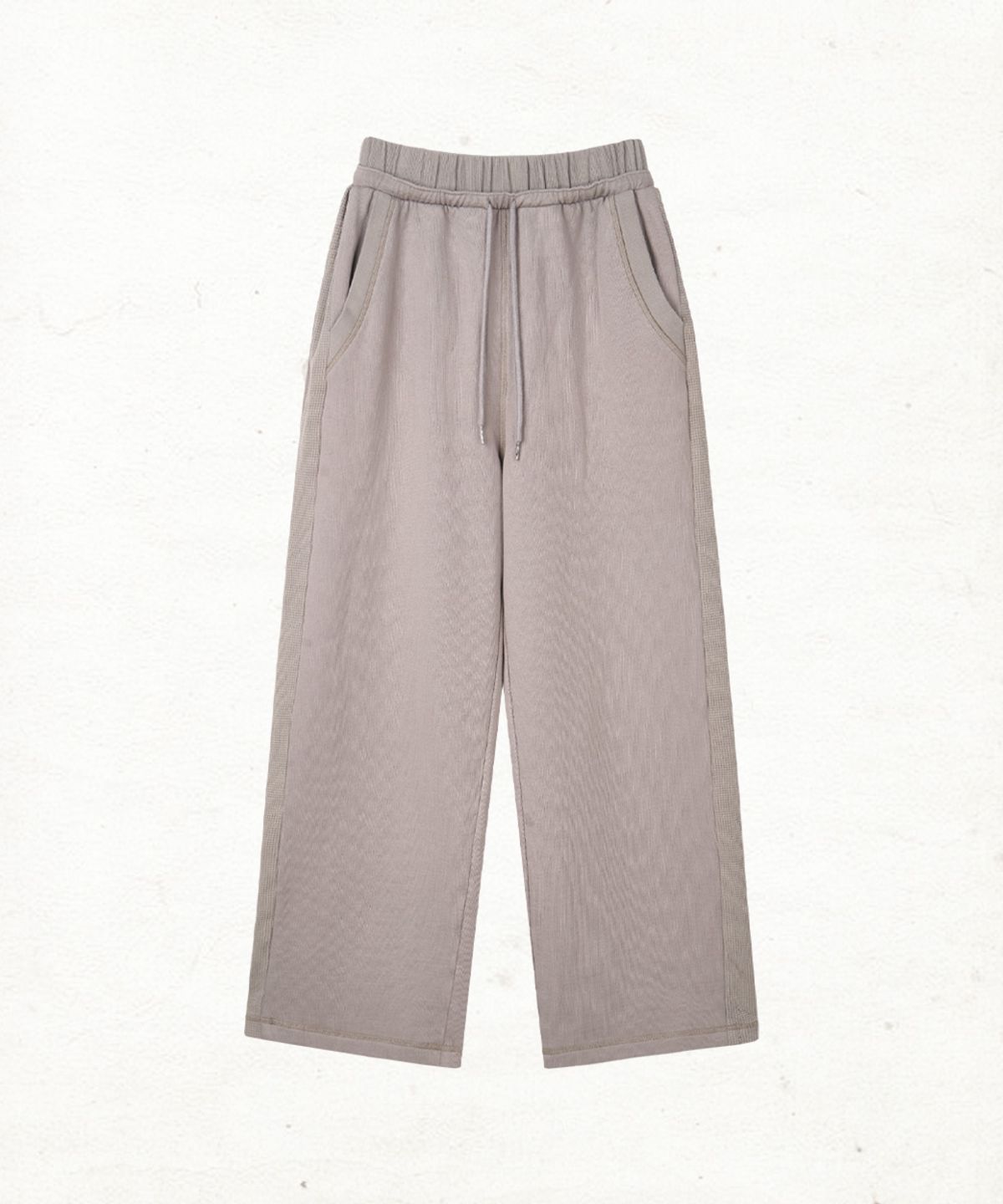 단델(DANDEL) DD waffle track sweat pants (DUST PINK)