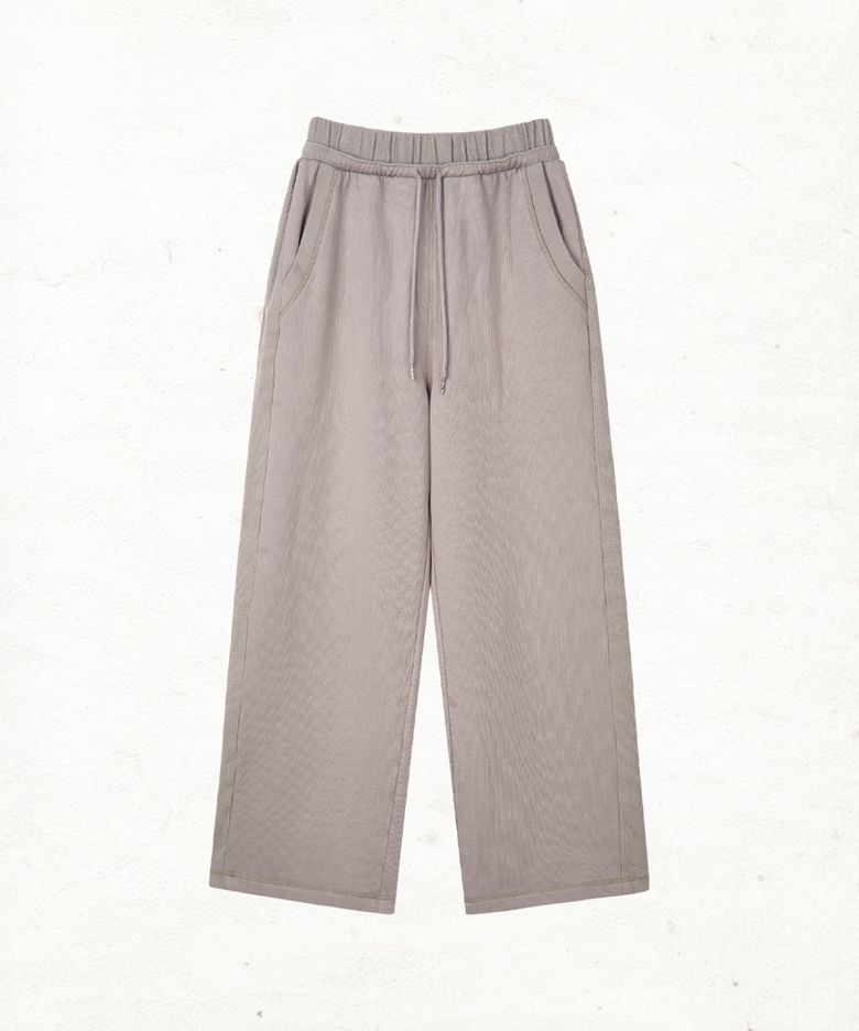 DD waffle track sweat pants (DUST PINK)