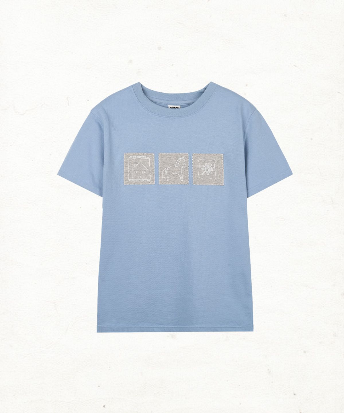 단델(DANDEL) DD horse gallery tee (SKY BLUE)