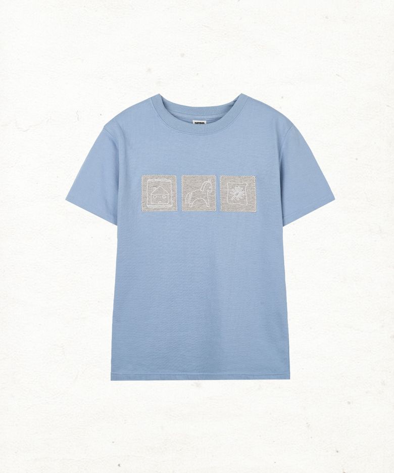 DD horse gallery tee (SKY BLUE)