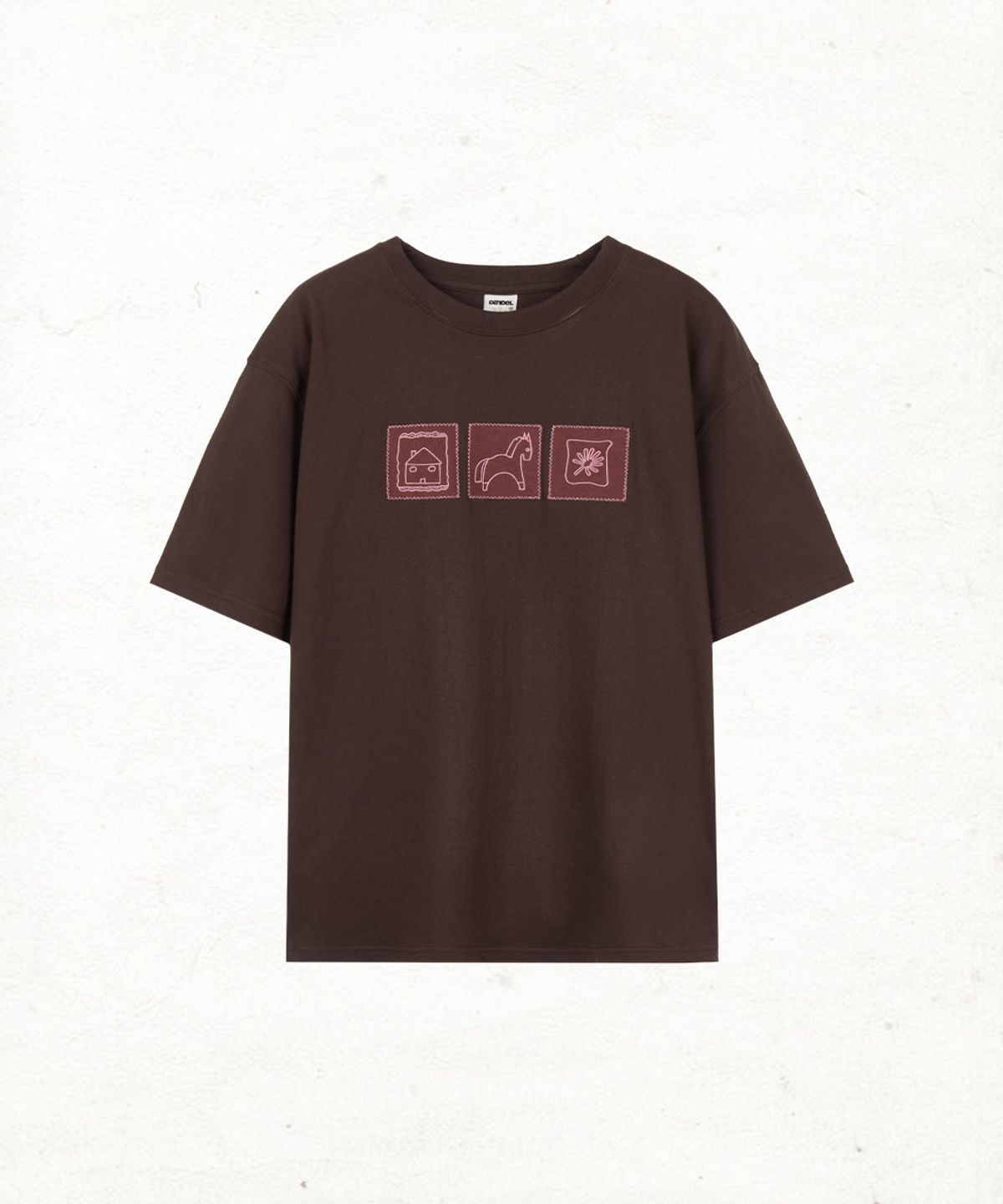 단델(DANDEL) DD horse gallery tee (BROWN)