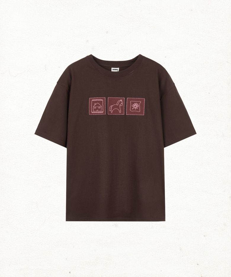 DD horse gallery tee (BROWN)