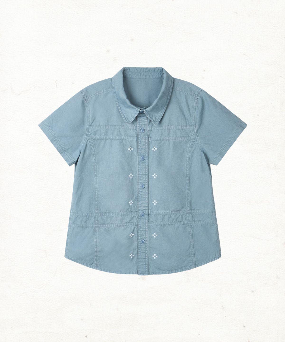 단델(DANDEL) DD pixel glyph taped shirt (SKY BLUE)
