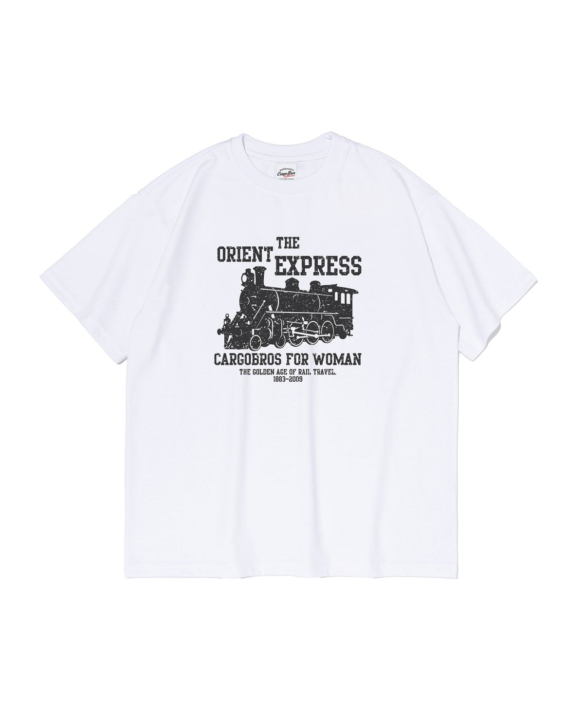 카고브로스 포 우먼(CARGOBROS FOR WOMAN) 오리엔트 익스프레스 반팔티 (화이트)