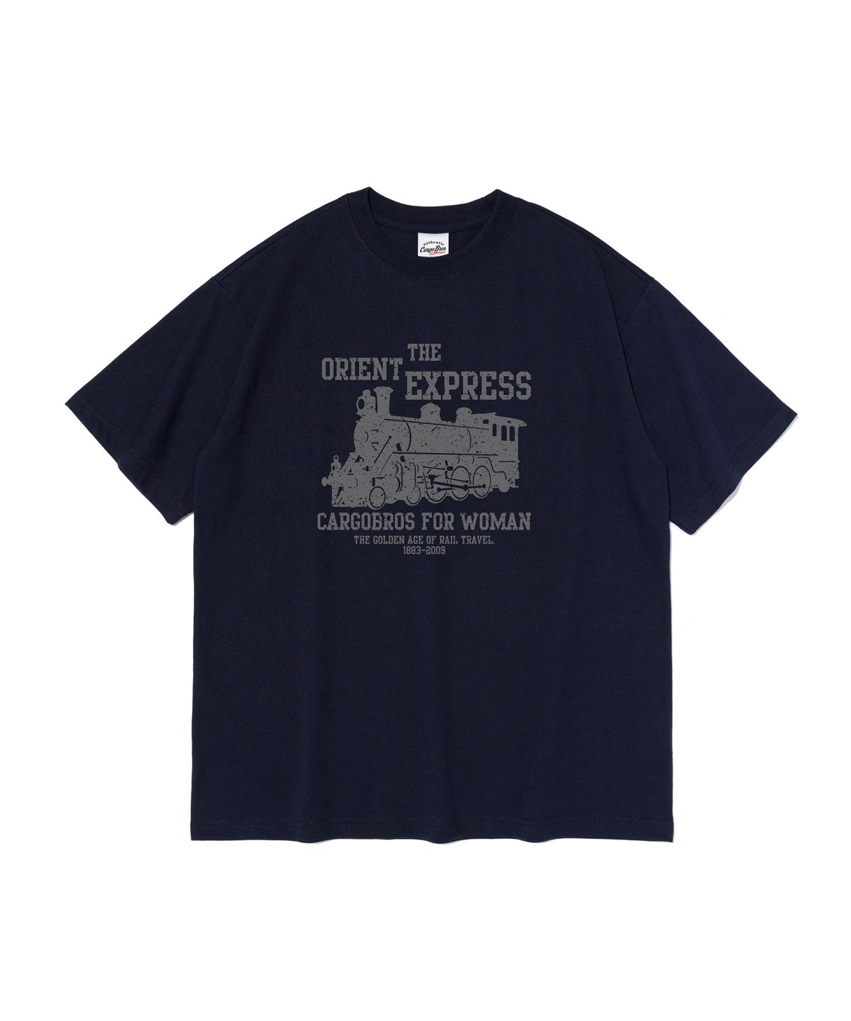 카고브로스 포 우먼(CARGOBROS FOR WOMAN) 오리엔트 익스프레스 반팔티 (네이비)