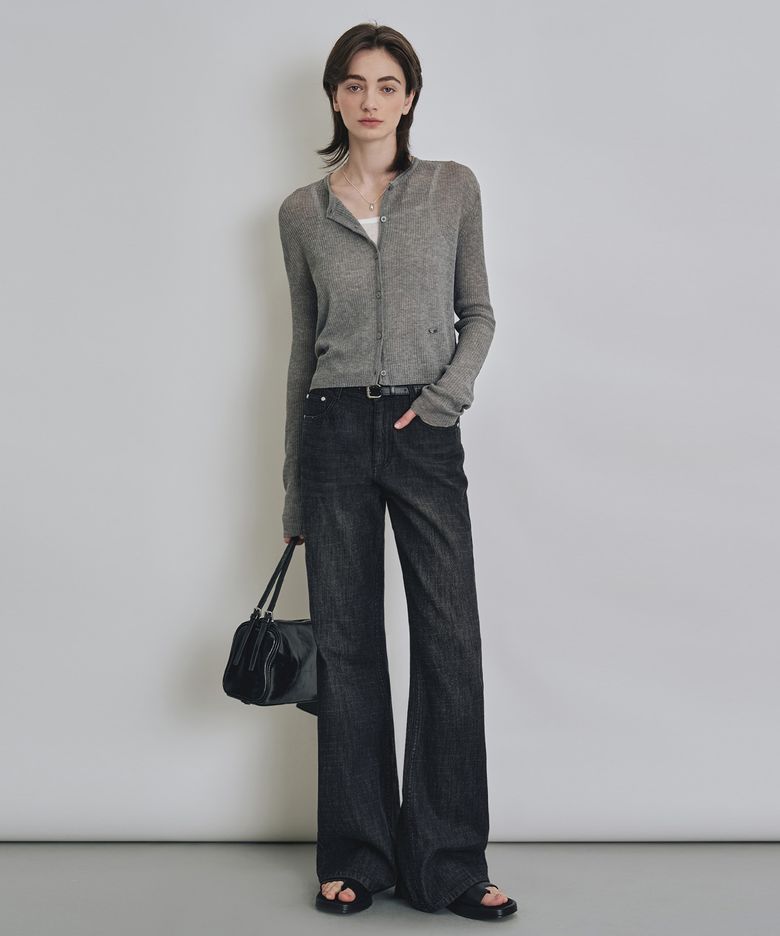 린넨라이크 루즈핏 부츠컷 데님 팬츠 3 COLOR COWPT004