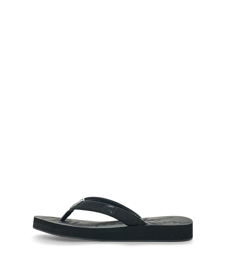 DENIM LOOP FLIP FLOP IN BLACK