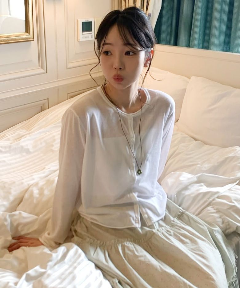 린넨 시스루 라운드 가디건 5 COLOR COWCD007