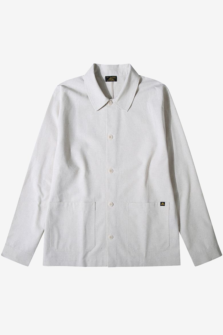 Linen Pocket Shirt Jacket_Ivory