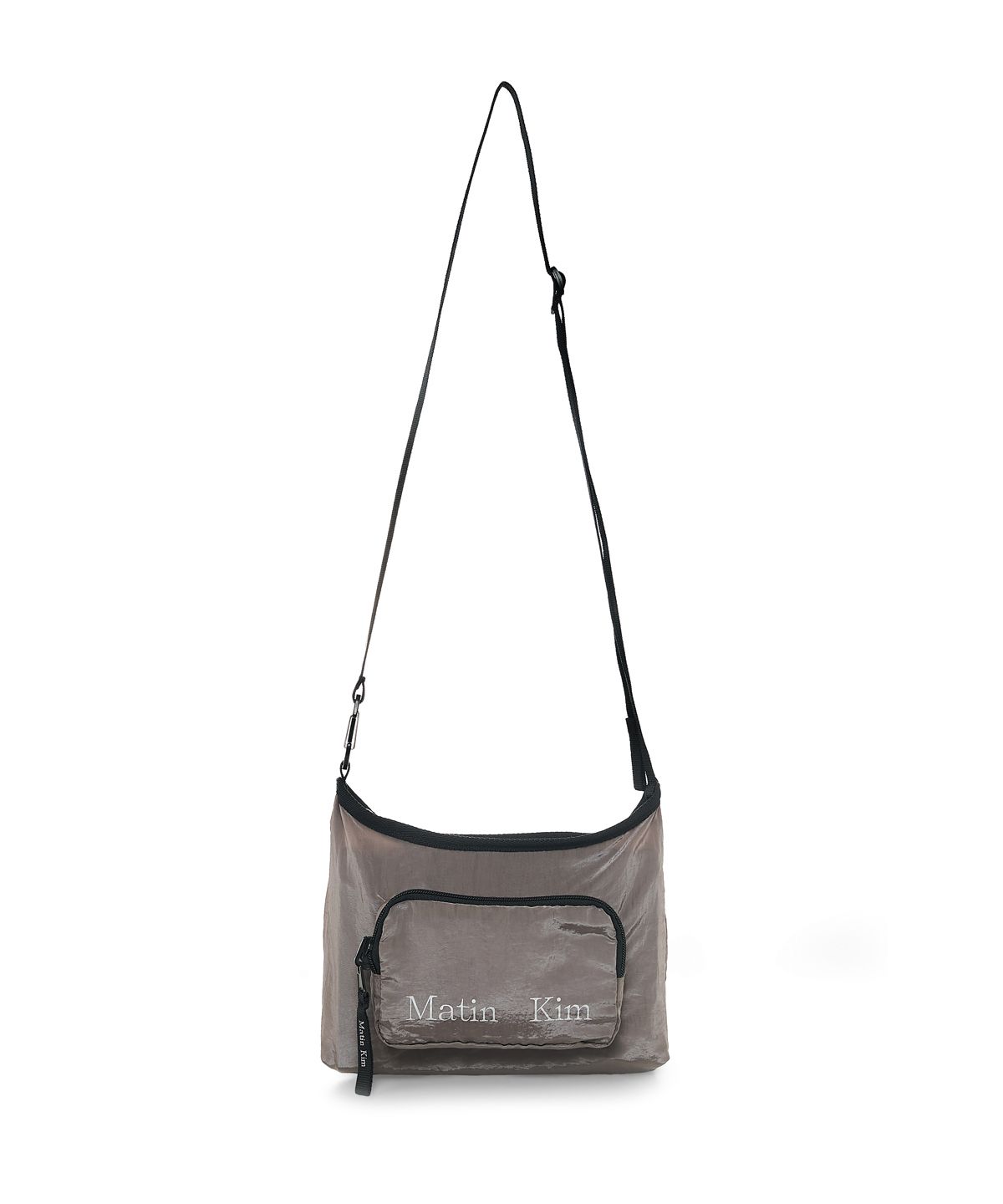 마뗑킴(MATIN KIM) PACKABLE CROSS POCKET BAG IN GREY