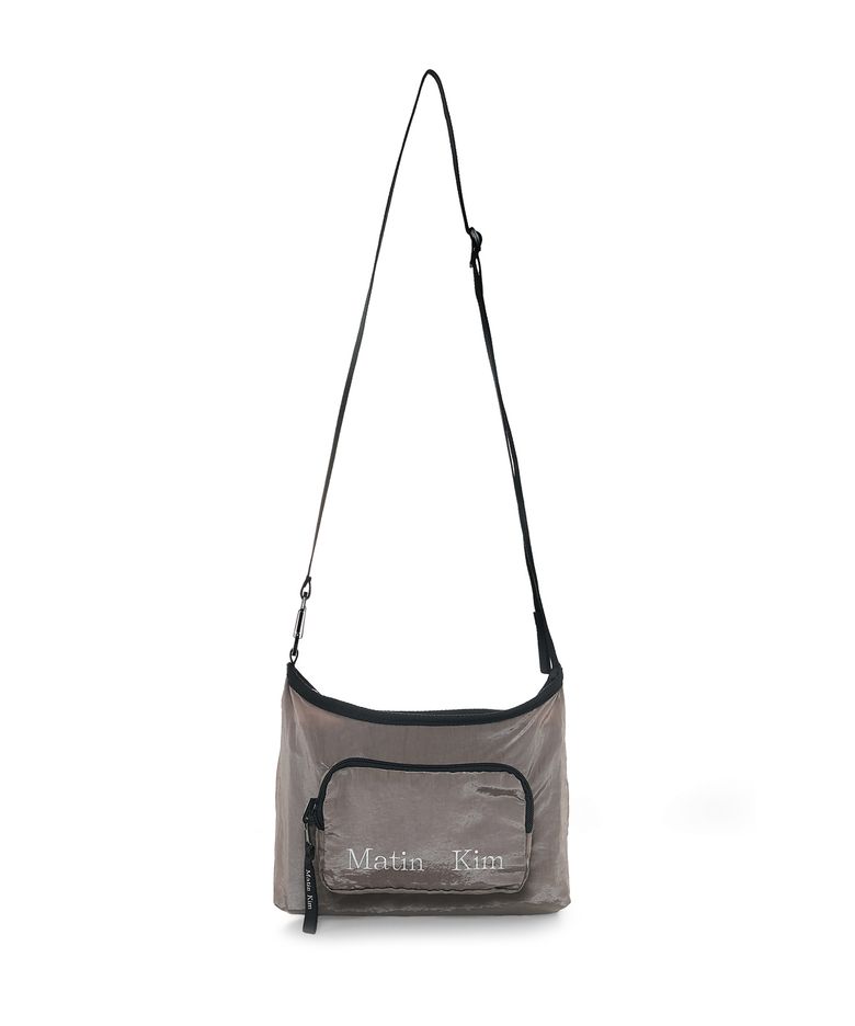 PACKABLE CROSS POCKET BAG IN GREY