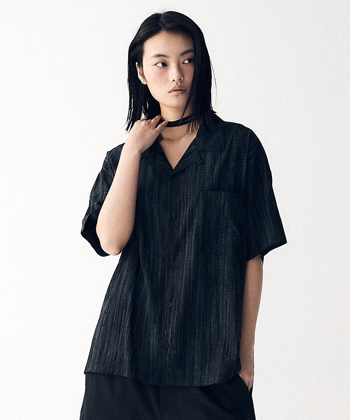 버킷(BUCKET) BEACH DYED SHIRT [BLACK]