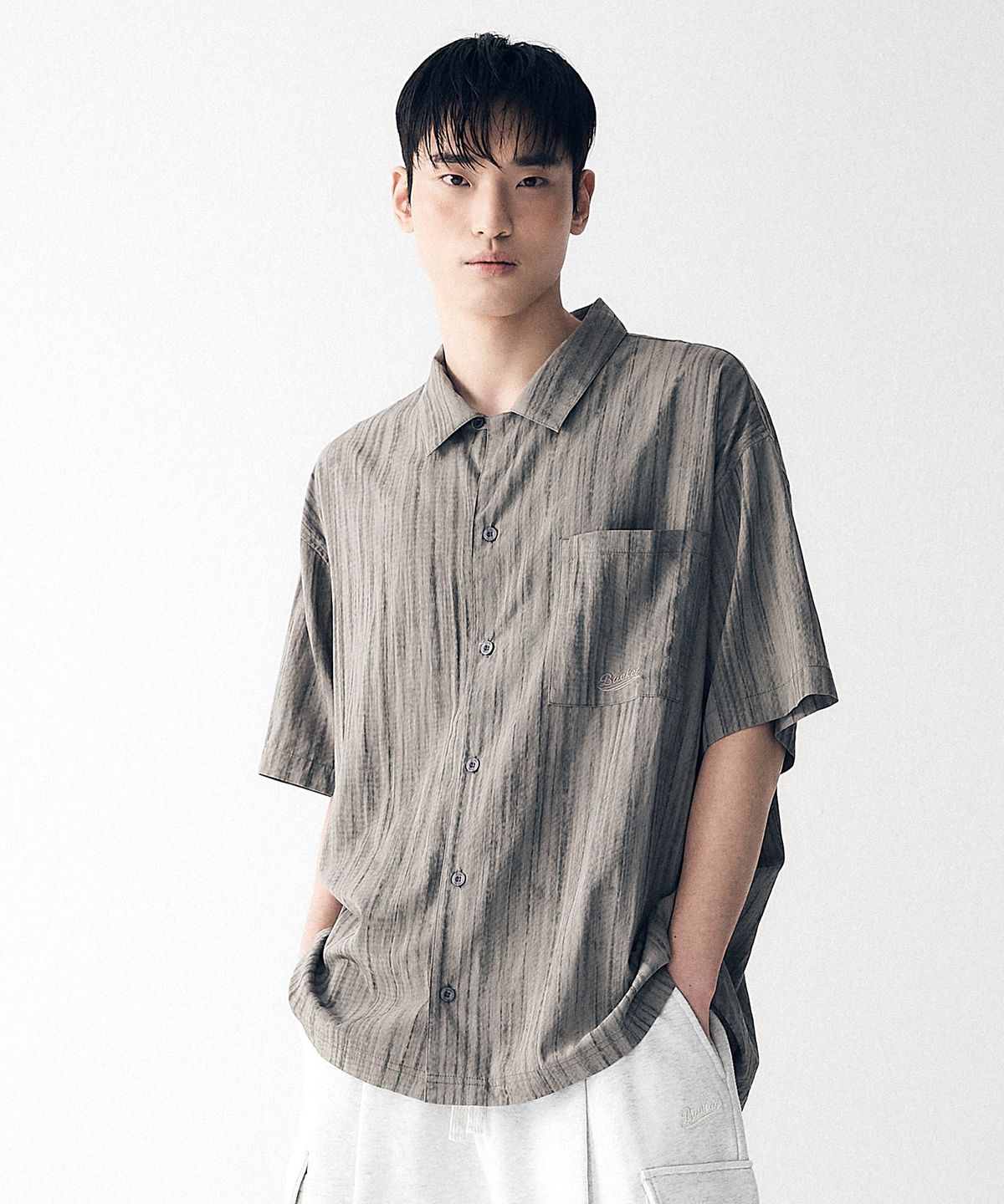 버킷(BUCKET) BEACH DYED SHIRT [KHAKI]