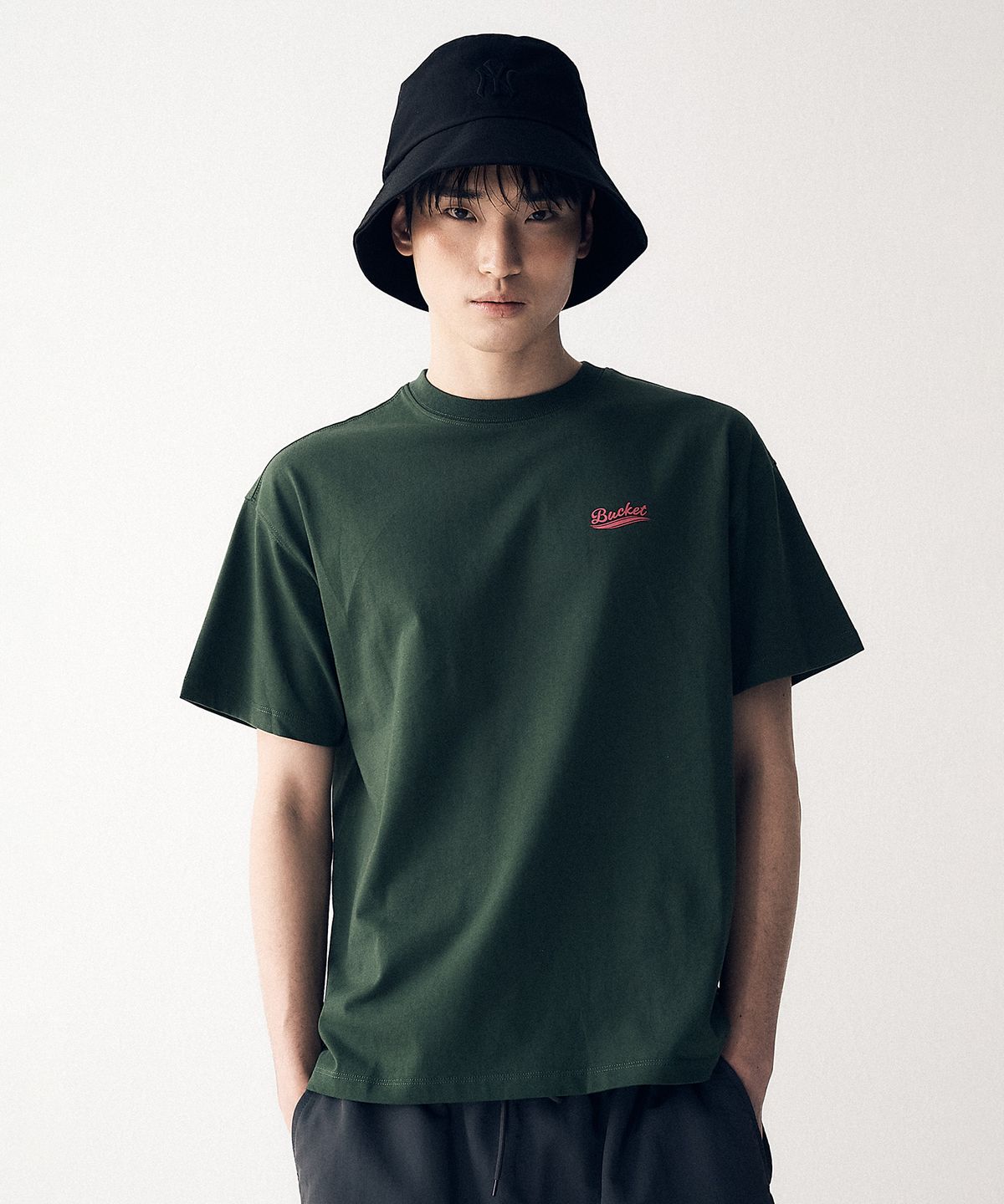 버킷(BUCKET) BCKT FAMILY CAMPING T-SHIRT [GREEN]