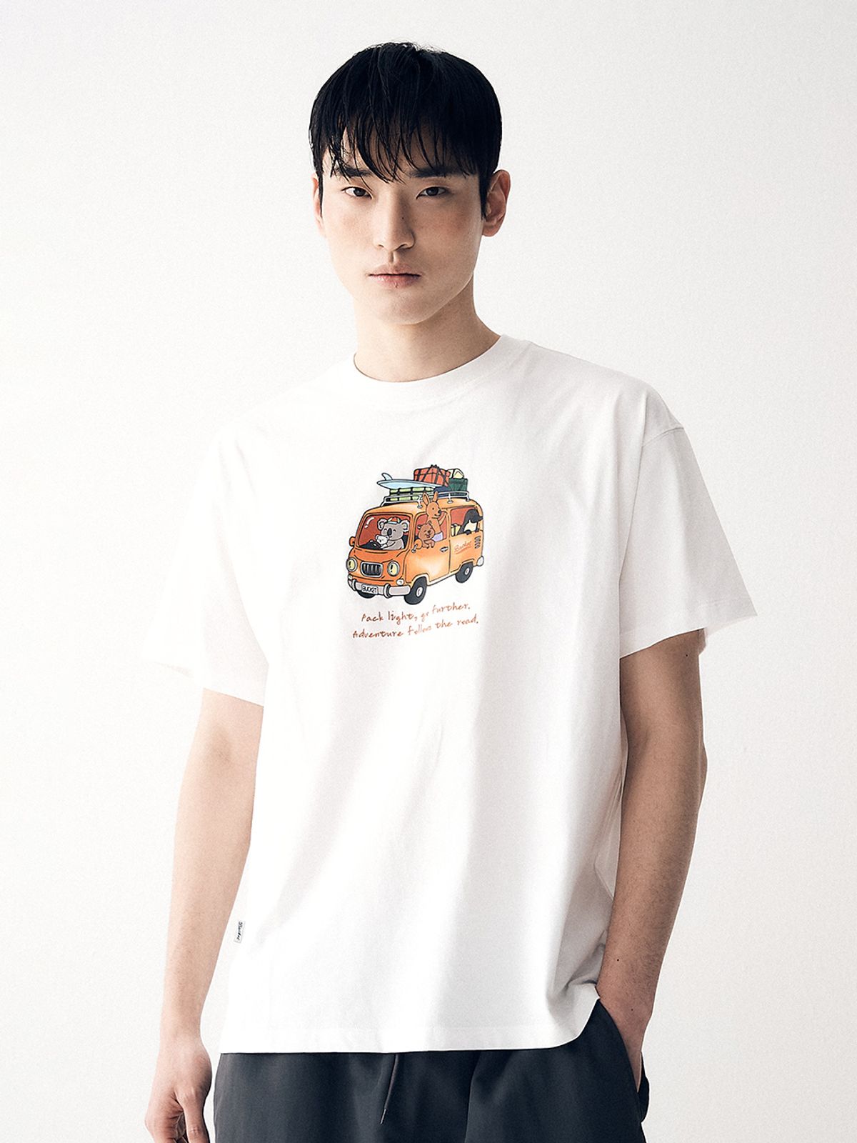버킷(BUCKET) BCKT FAMILY CAMPER VAN T-SHIRT [WHITE]