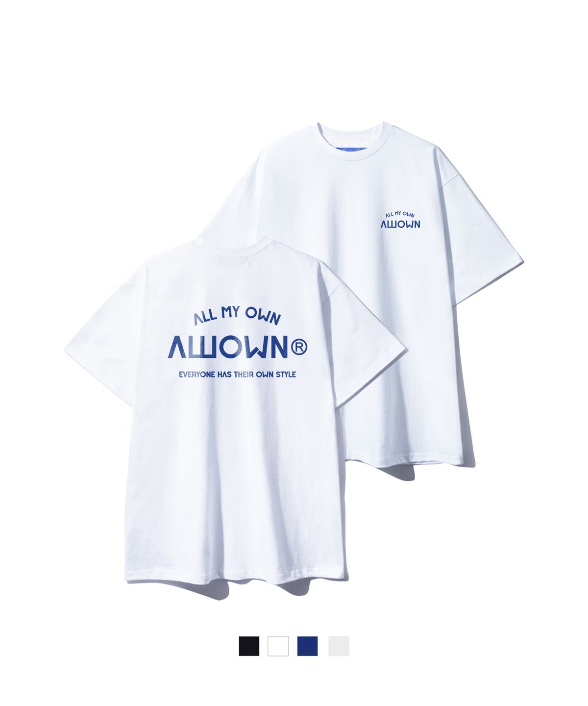 올라온(ALLIOWN) A/L EVERYONE 오버핏 반팔 티셔츠 (GOS2-6AL033)