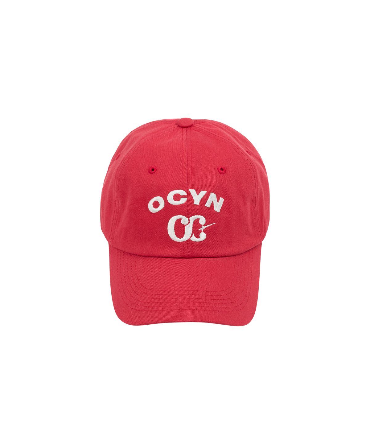 오브콜스와이낫(OFCOURSEWHYNOT) OCYN BASIC 6 PANNEL CAP RED