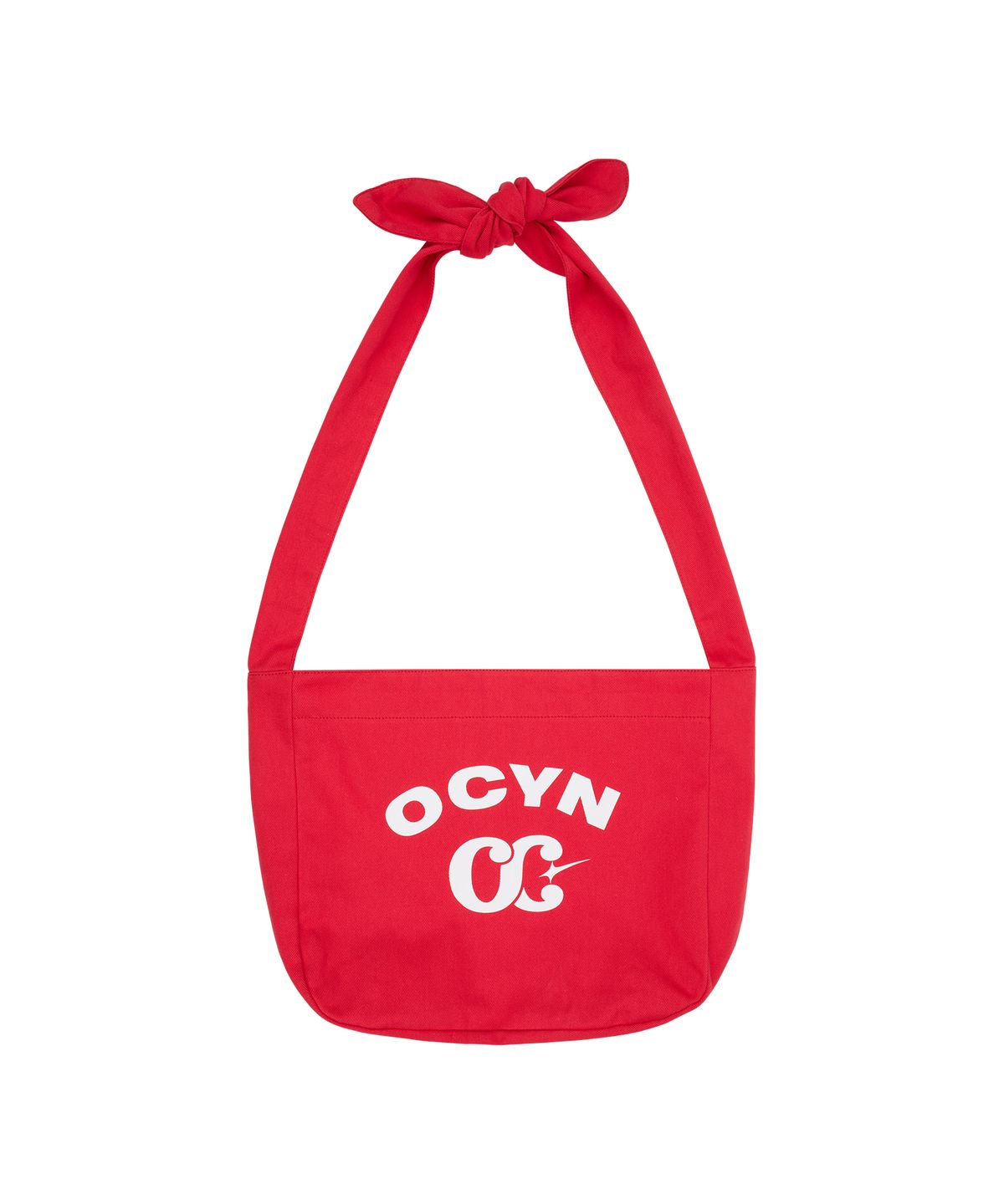 오브콜스와이낫(OFCOURSEWHYNOT) RIBBON TIED SHOULDER BAG RED