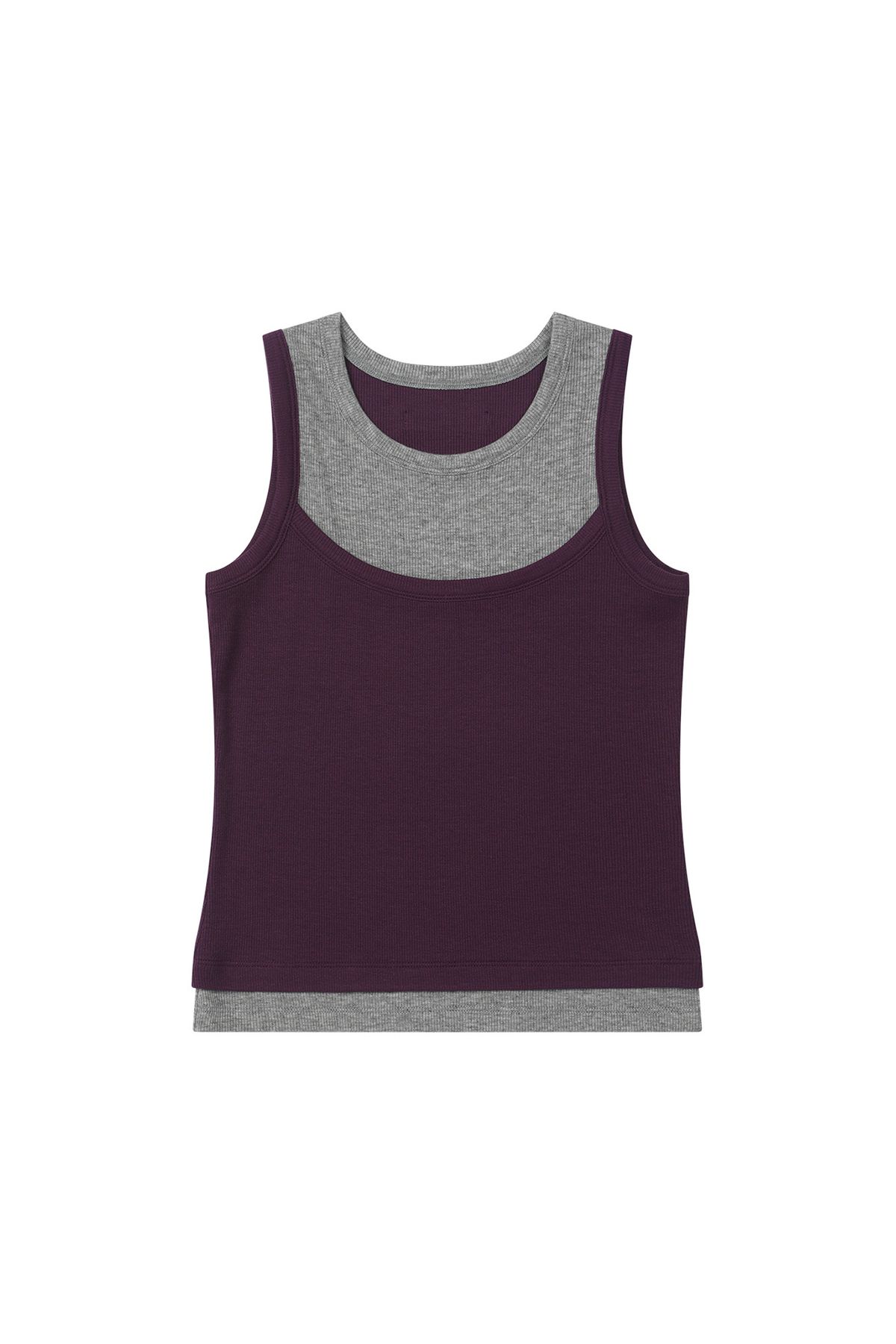 다이닛(DEINET) D-CONTRAST SLEEVELESS IN PURPLE