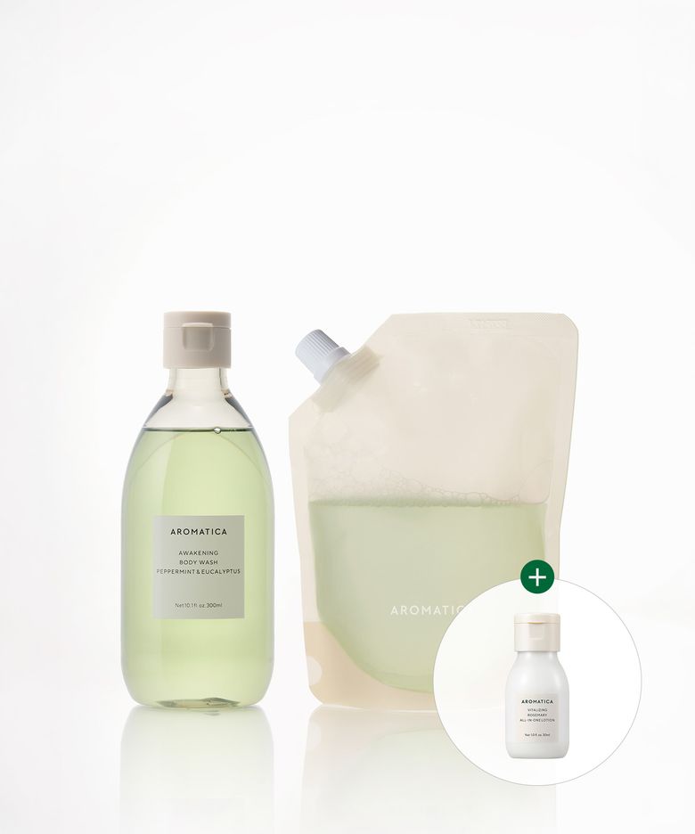 [SET] 어웨이크닝 바디워시 본품&리필 세트 (300ML+300ML) (여행용 로션 증정)