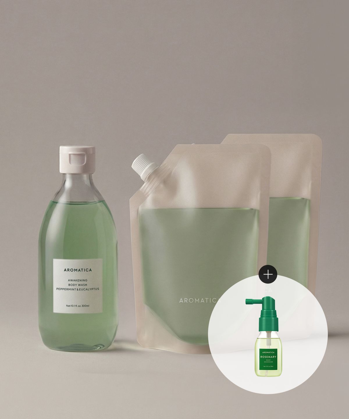 아로마티카(AROMATICA) [SET] 어웨이크닝 바디워시 본품+리필 2개 세트 (300ML+300ML*2) - 후기 | 무신사