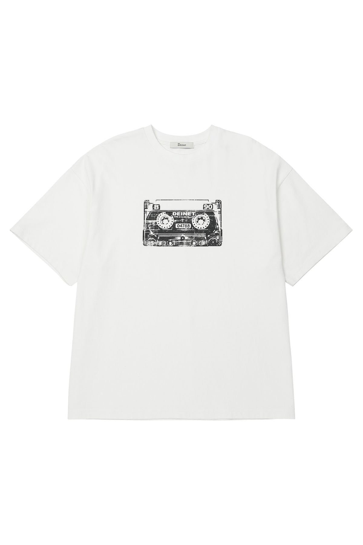 다이닛(DEINET) TAPE T-SHIRT IN WHITE