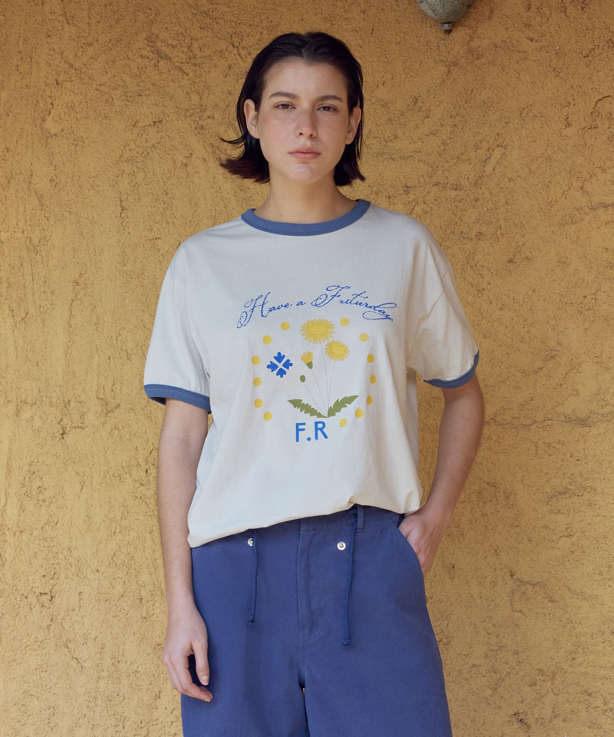 프리터(FRITUR) Dandelion T-shirt Ivory_F262TS02
