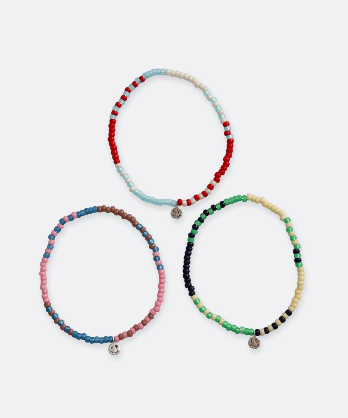 봉보(BONBEAU) Joy color play beads Bracelet 조이 컬러 플레이 유니크 비즈 팔찌