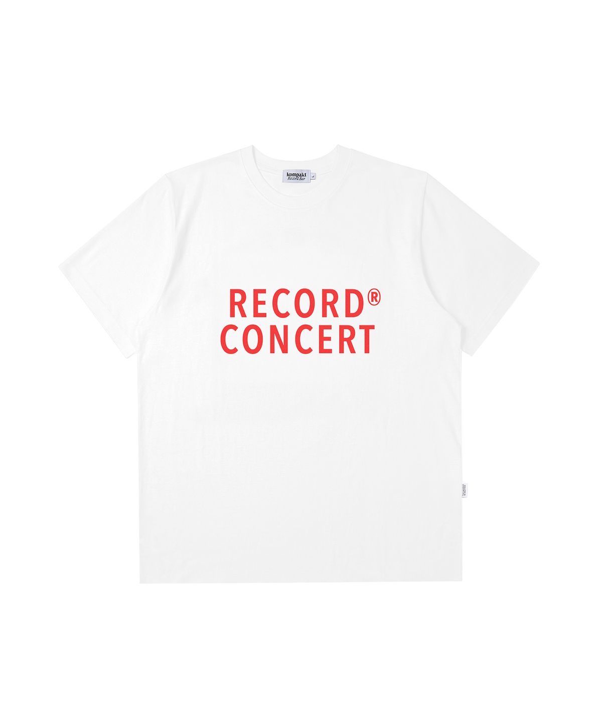 콤팩트 레코드 바(KOMPAKT RECORD BAR) Record Concert Logo T-shirts - White