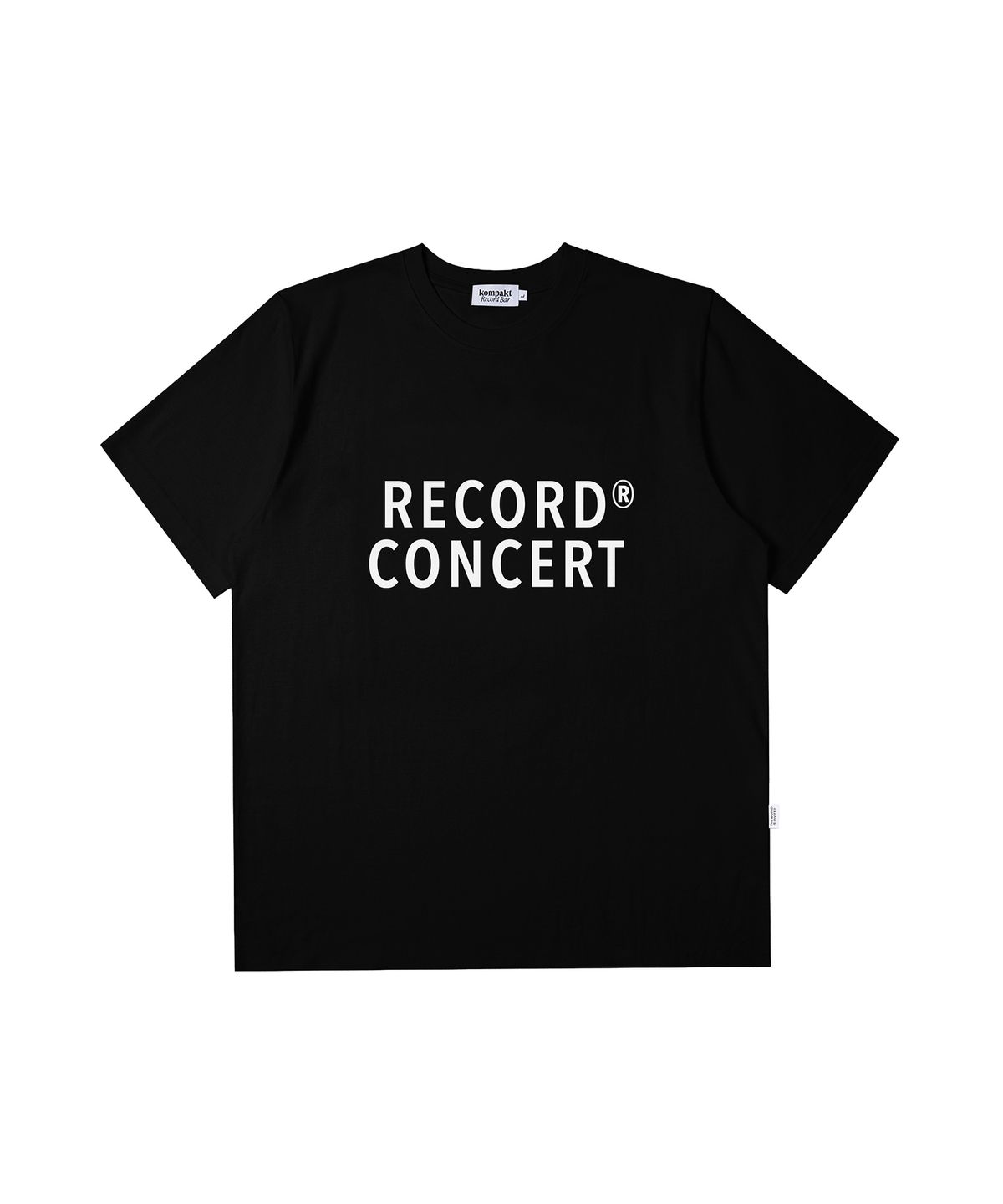 콤팩트 레코드 바(KOMPAKT RECORD BAR) Record Concert Logo T-shirts - Black