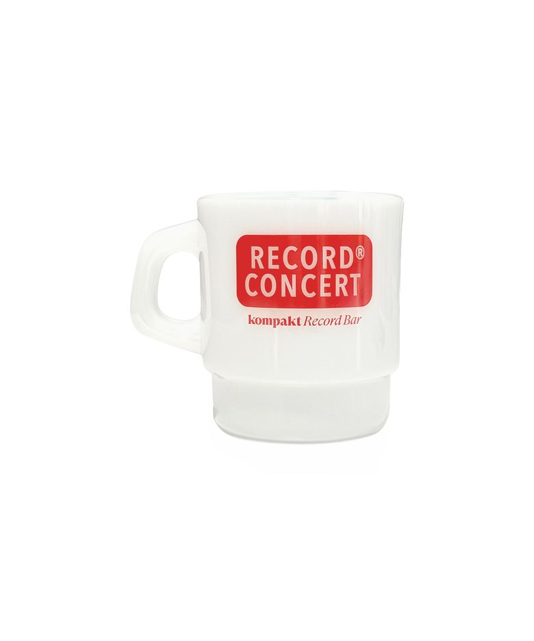 Record Concert Milk Glass - Red