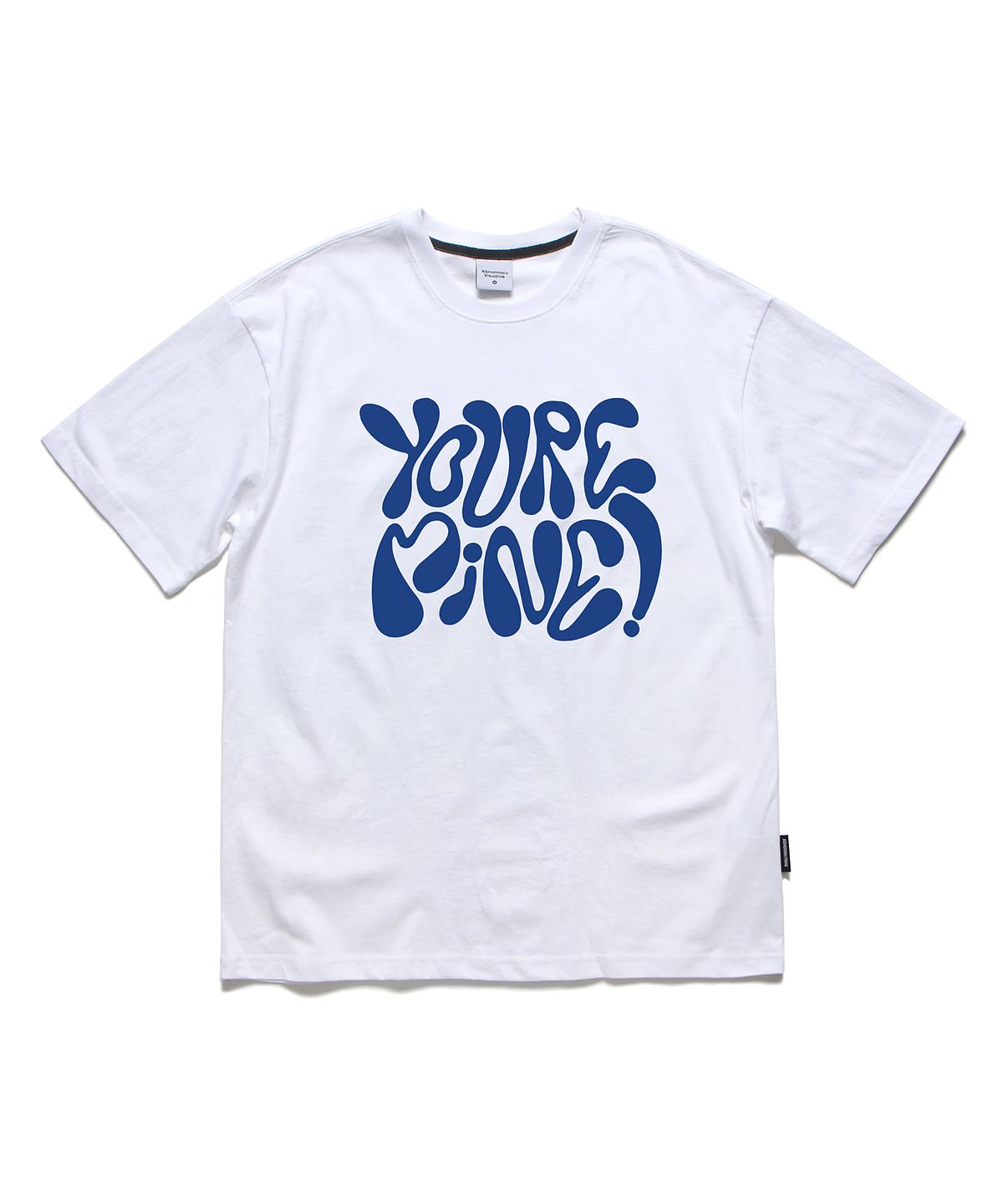 앱놀머씽(ABNORMALTHING) YM 오버핏 티셔츠 화이트 (YM T-SHIRT WHITE)