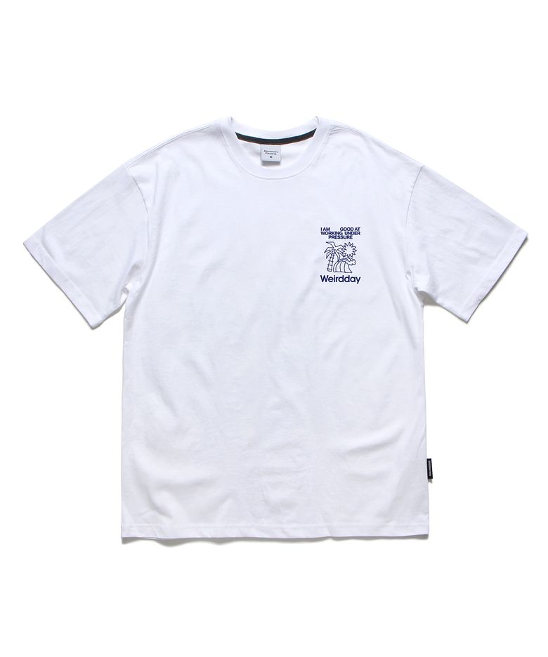 위어드데이 오버핏 티셔츠 화이트 (WEIRDDAY T-SHIRT WHITE)