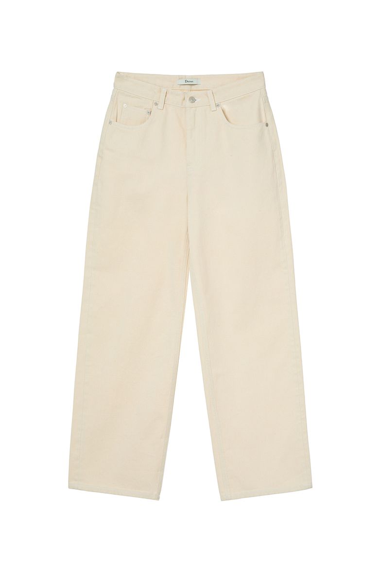 TWILL COTTON JEANS IN OATMEAL