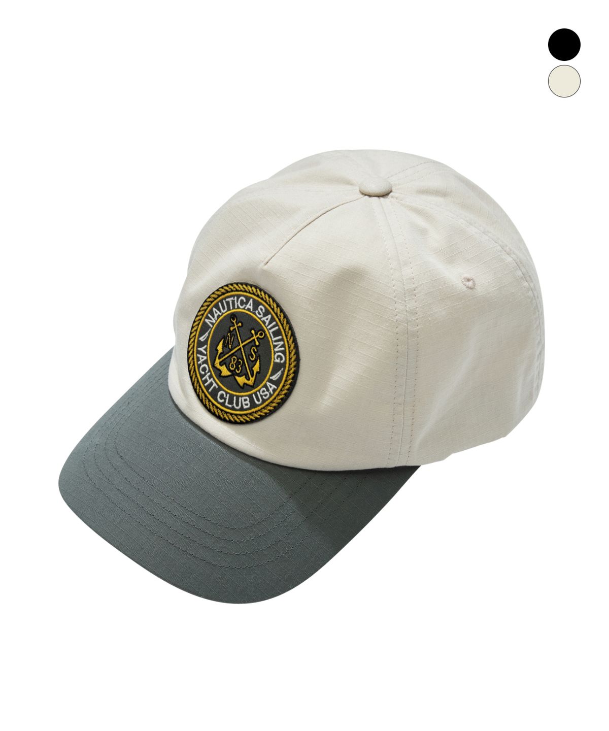 노티카(NAUTICA) 요트 패치 5패널 볼캡(2colors) NCA1496