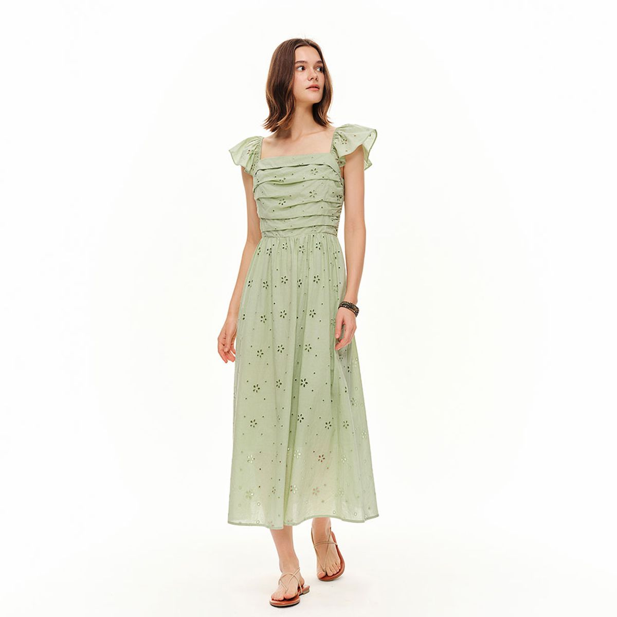 에이앤레이(AEIREI) AR_Eyelet embroidery cotton dress_2color