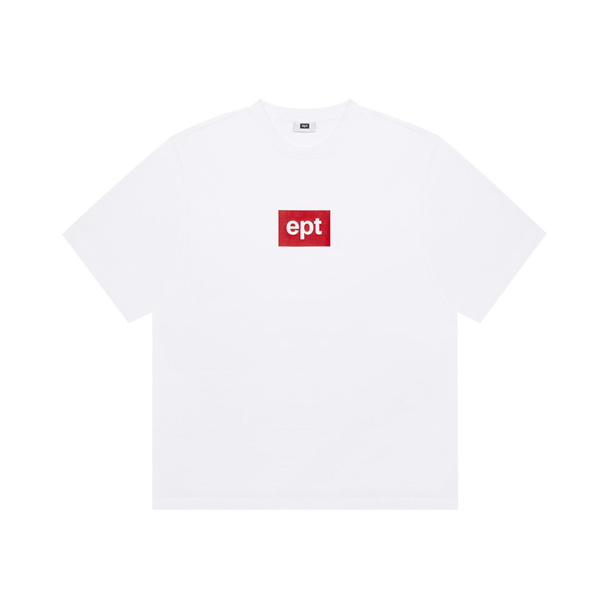 이피티(EPT) COLOR BOX LOGO T-SHIRT (WHITE/RED)
