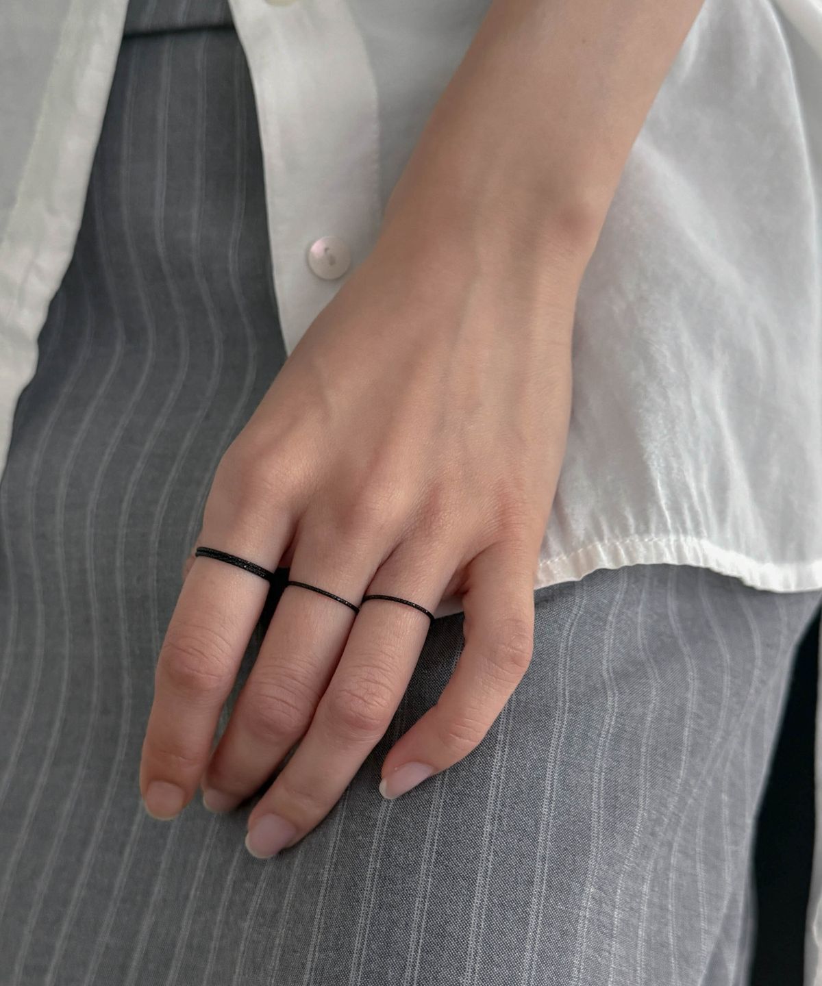 바라두(BARADU) 925 Black cutting ring