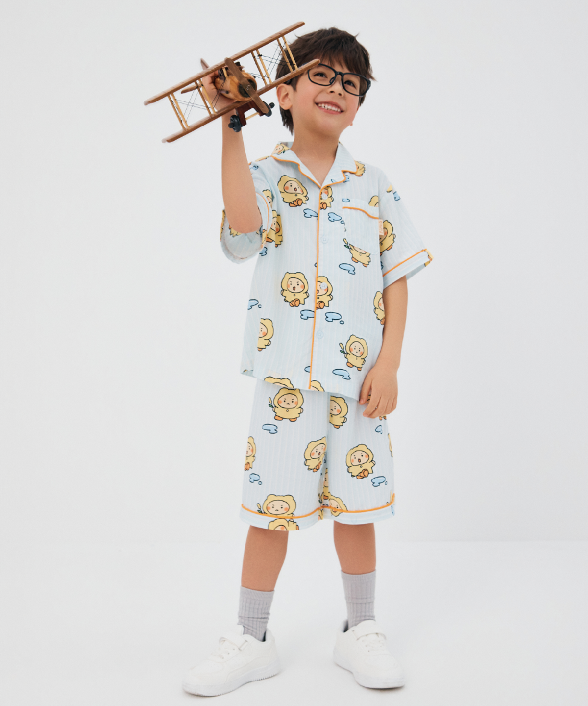 스파오 키즈(SPAO KIDS) [키즈] (망그러진곰) 망고미 반팔 파자마(LIGHT BLUE)_SPPPG25KU3