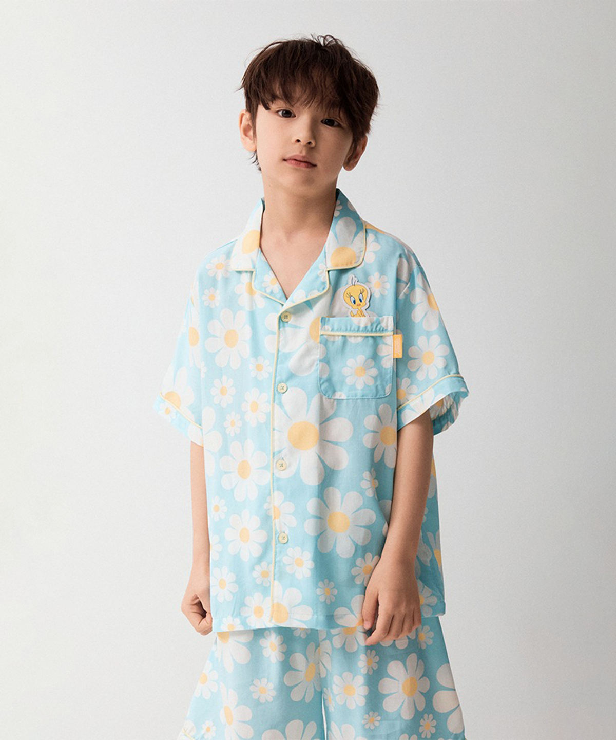스파오 키즈(SPAO KIDS) [키즈] (트위티) 블루밍 반팔 파자마(BLUE)_SPPPG25KU6