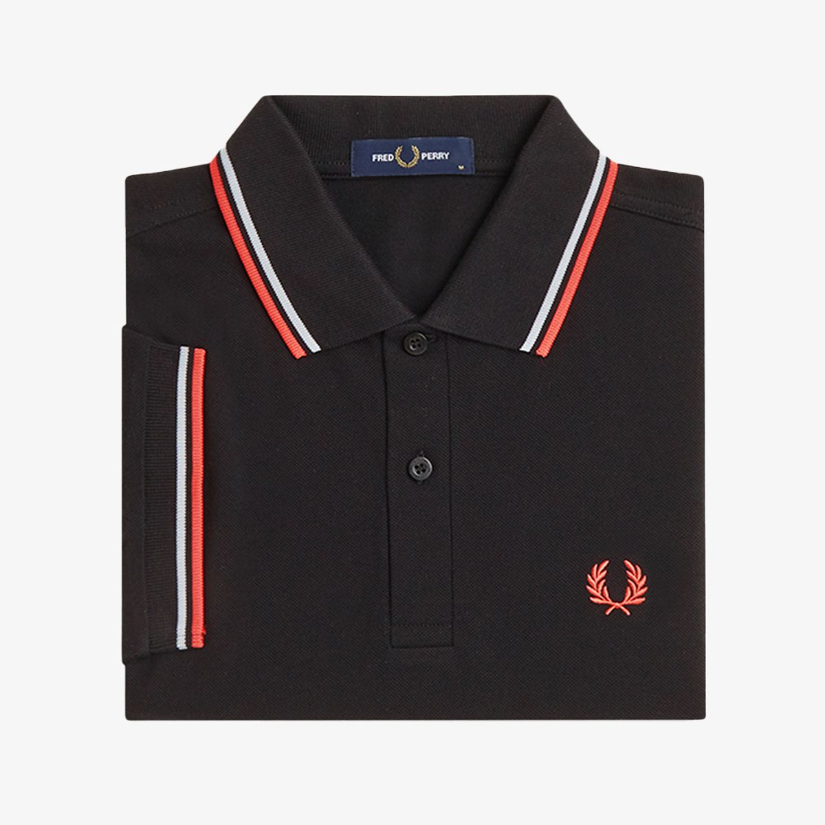 프레드페리(FRED PERRY) [M3600] 트윈 팁 프레드페리 셔츠 - 블랙/더스키블루/스트로베리크림 AFPM2613600-05C