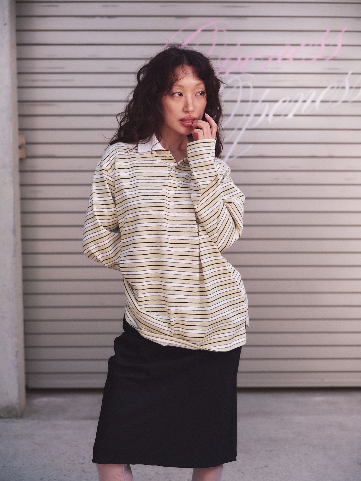오프니스(OPENESS) Stripe Polo Shirt