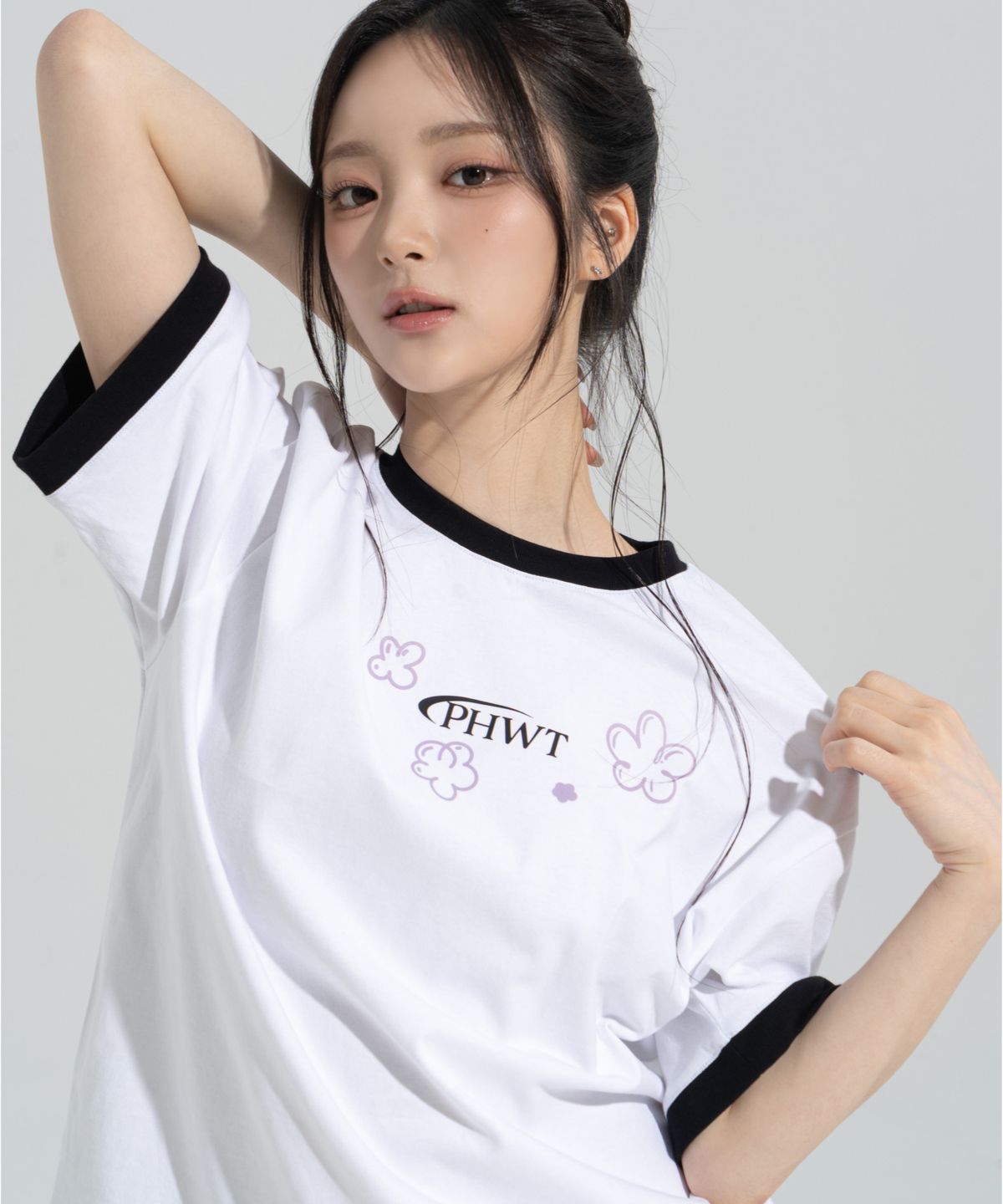 페이즈화이트(PHASEWHITE) [PHASE_4] BLOSSOM RINGER SHORTSLEEVES _WHITE / 8802026-ST16
