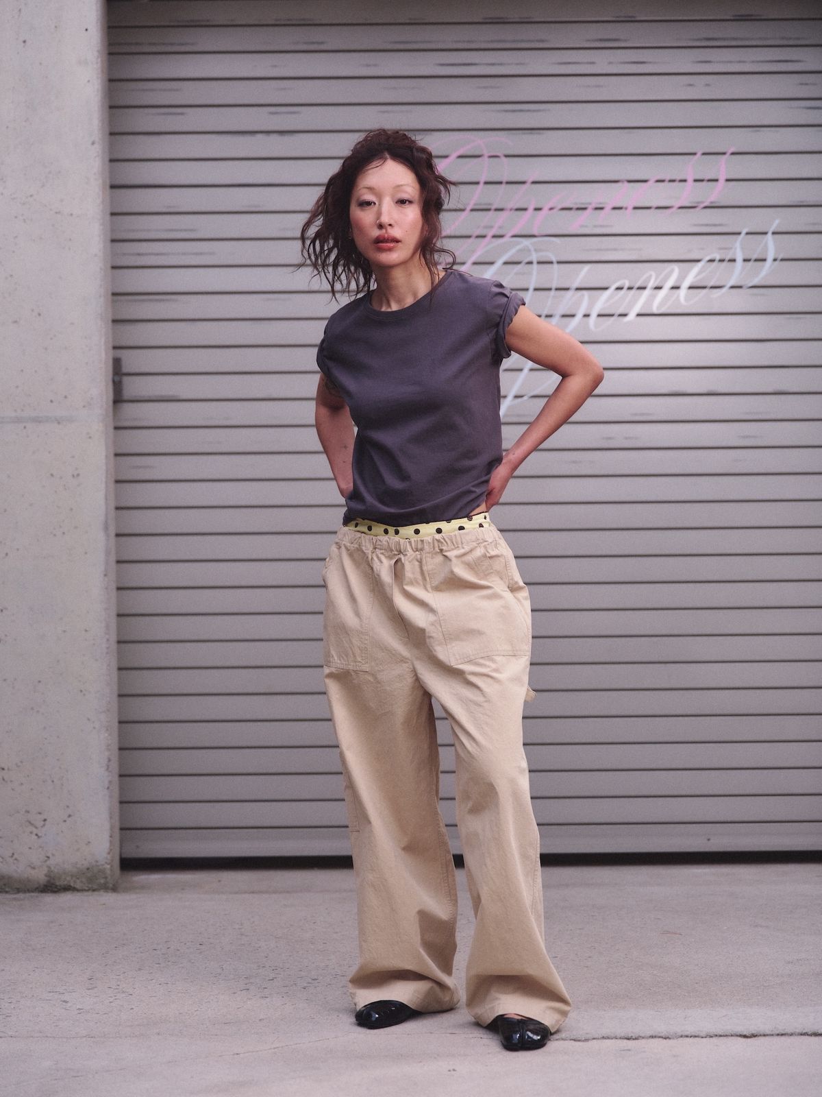 오프니스(OPENESS) Cotton Work Pants - Beige