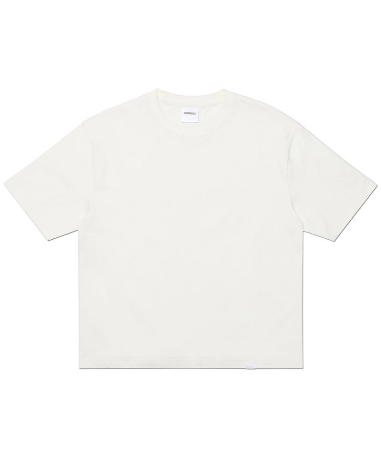NM PLAIN CROP T-SHIRT - WHITE