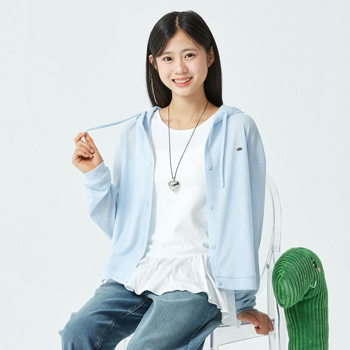 소이(SOIE) 린넨라이크후드가디건(26M5182)